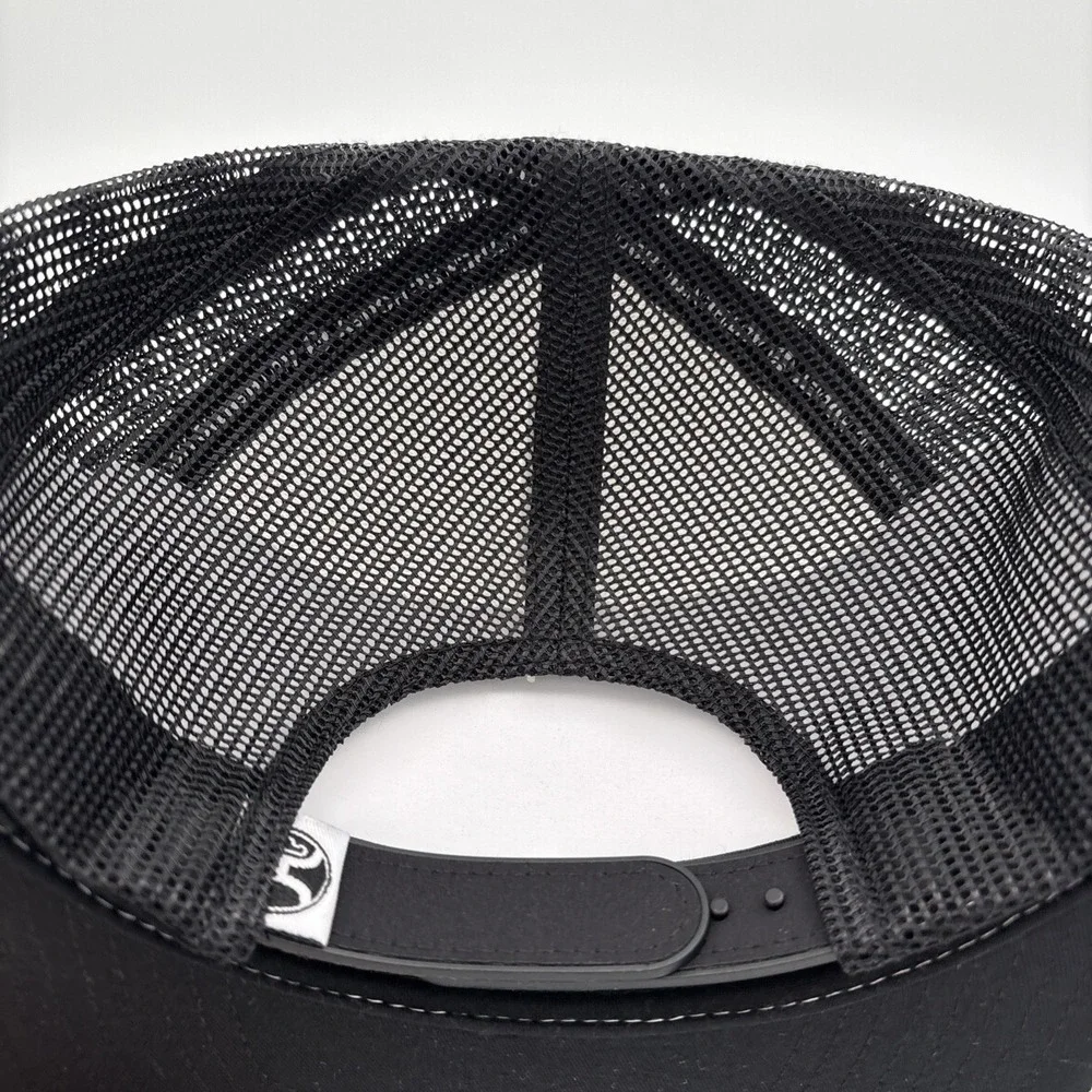 Hooey Western Original White Black Logo Trucker Hat Mesh Adjustable Snapback